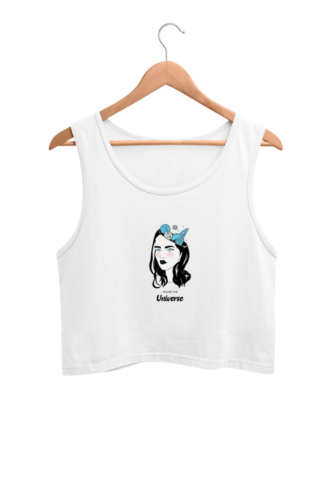 Women's Crop Tank Top - Woman universe