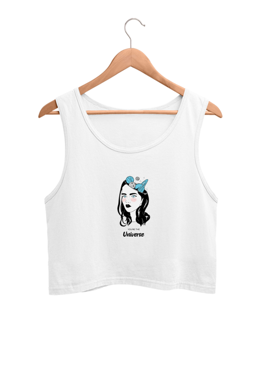 Women's Crop Tank Top - Woman universe