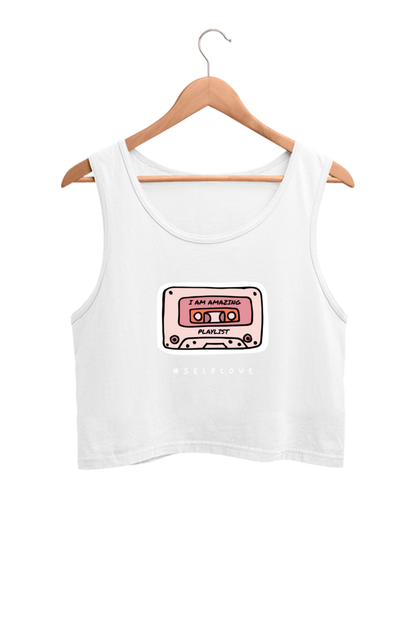 Women's Crop Tank Top - I am amazing