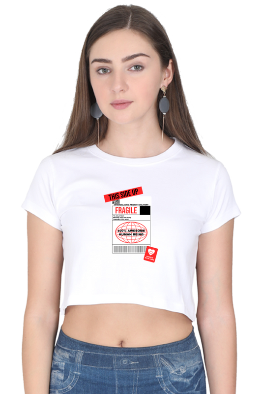 Women's Crop Top - Fragile