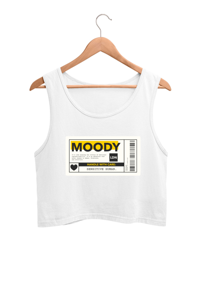 Women's Crop Tank Top - Moody label