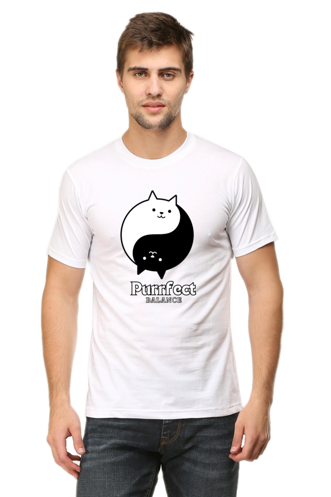 Classic T-shirt - Purrfect balance cat