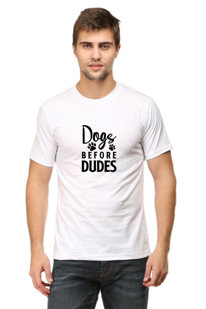 Classic T-shirt - Dogs before dudes