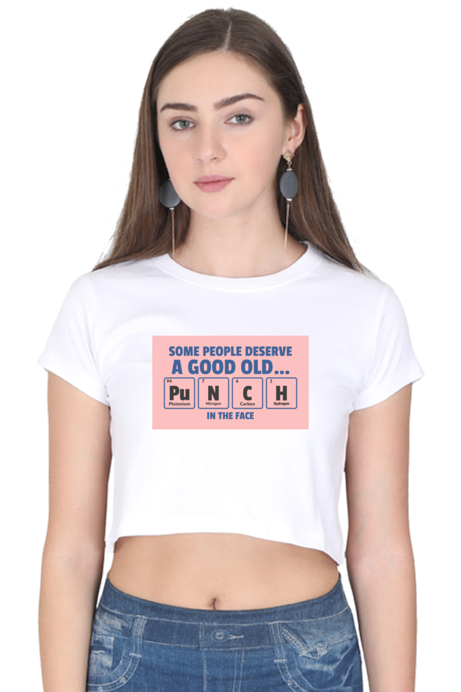 Women's Crop Top - Punch in the face