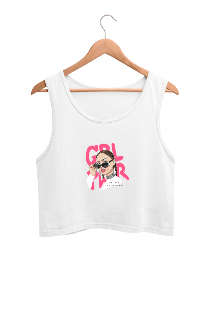 Women's Crop Tank Top - Girl Power