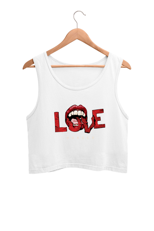 Women's Crop Tank Top - LOVE