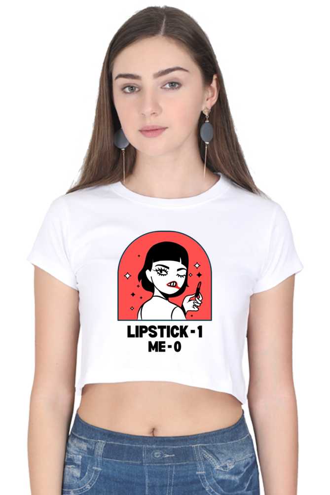 Women's Crop Top - Lipstick