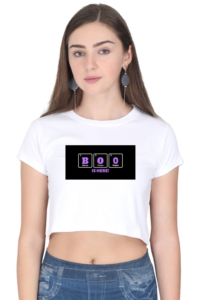 Women's Crop Top - Boo is here