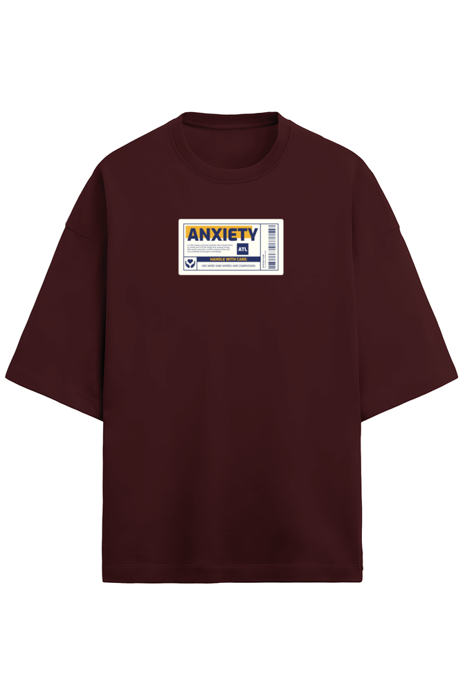 Premium Terry Oversized T-shirt – Anxiety label