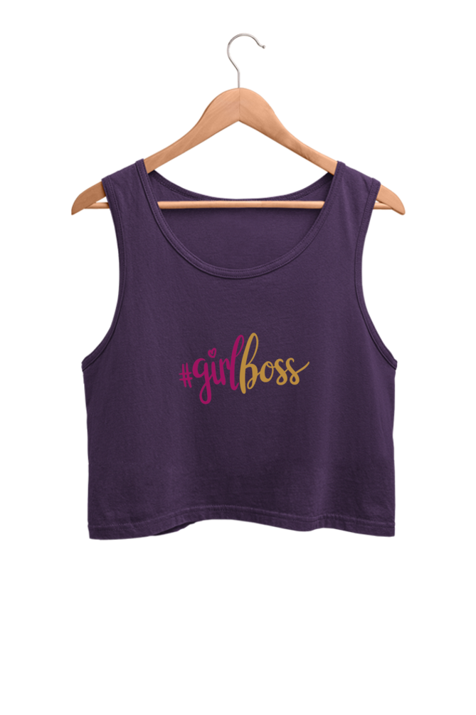 Women's Crop Tank Top - Girl Boss