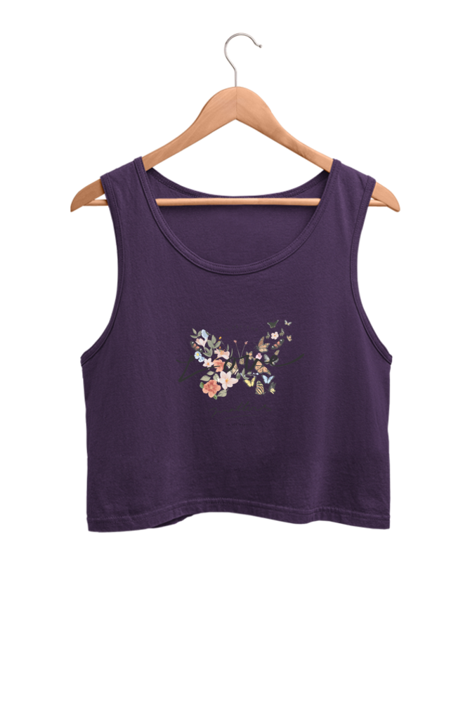 Women's Crop Tank Top - Love Matters