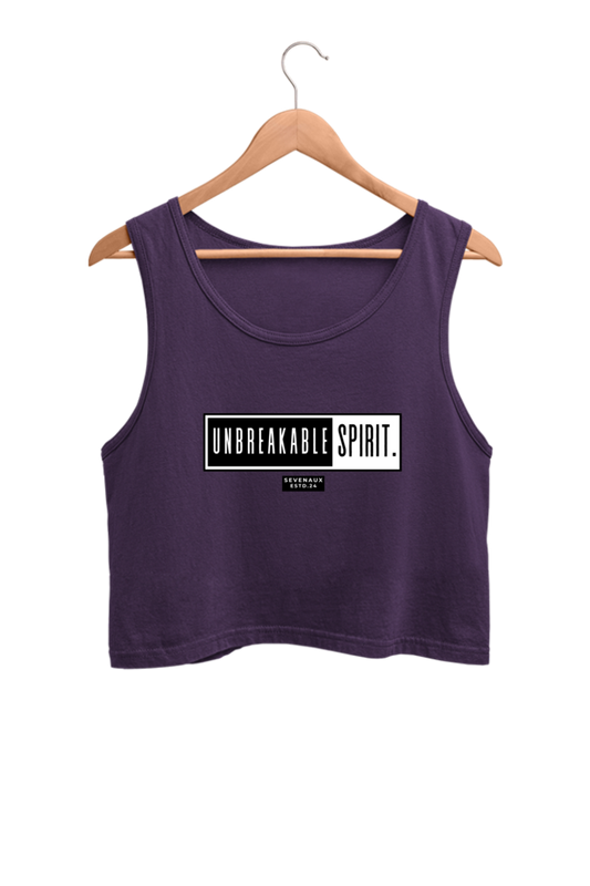 Women's Crop Tank Top - Unbreakable spirit