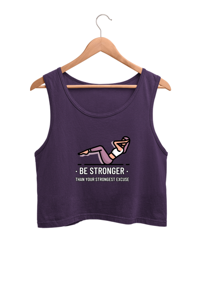 Women's Crop Tank Top - Be stronger