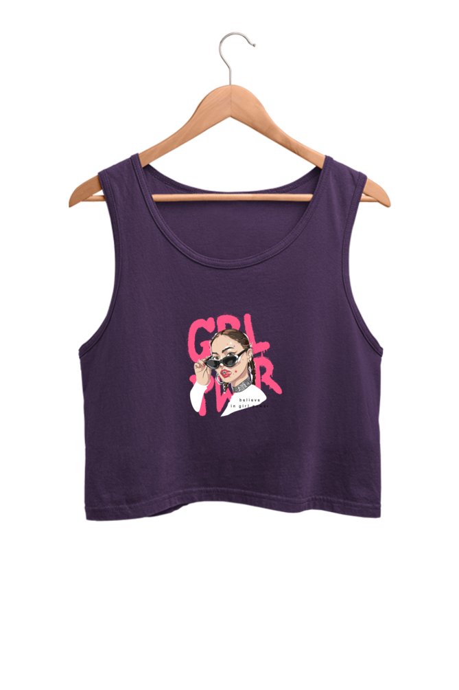 Women's Crop Tank Top - Girl Power