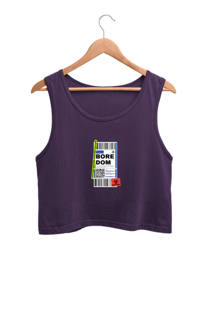 Women's Crop Tank Top - Boredom label