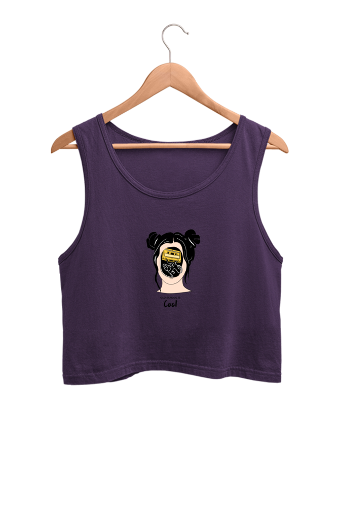 Women's Crop Tank Top - Woman music