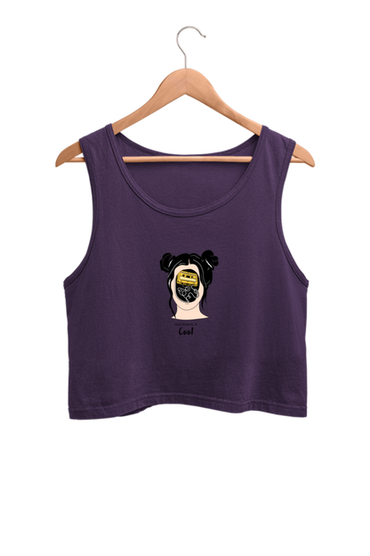 Women's Crop Tank Top - Woman music