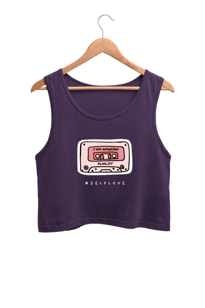 Women's Crop Tank Top - I am amazing