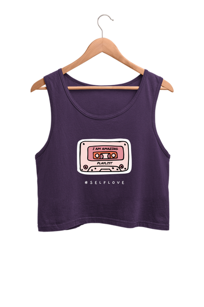 Women's Crop Tank Top - I am amazing