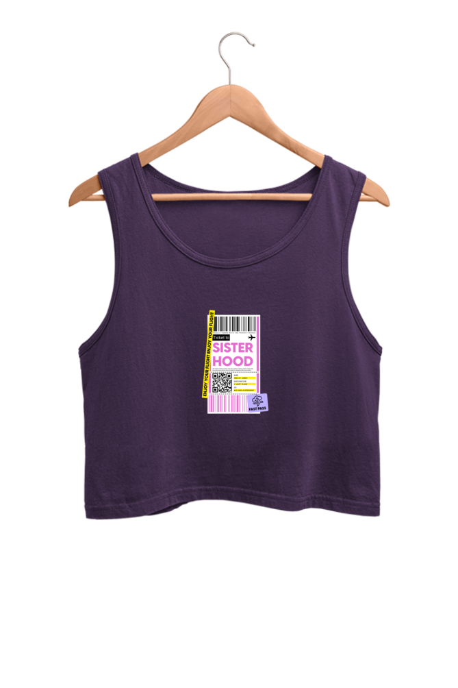 Women's Crop Tank Top - Sisterhood label