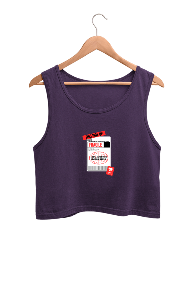 Women's Crop Tank Top - Fragile label