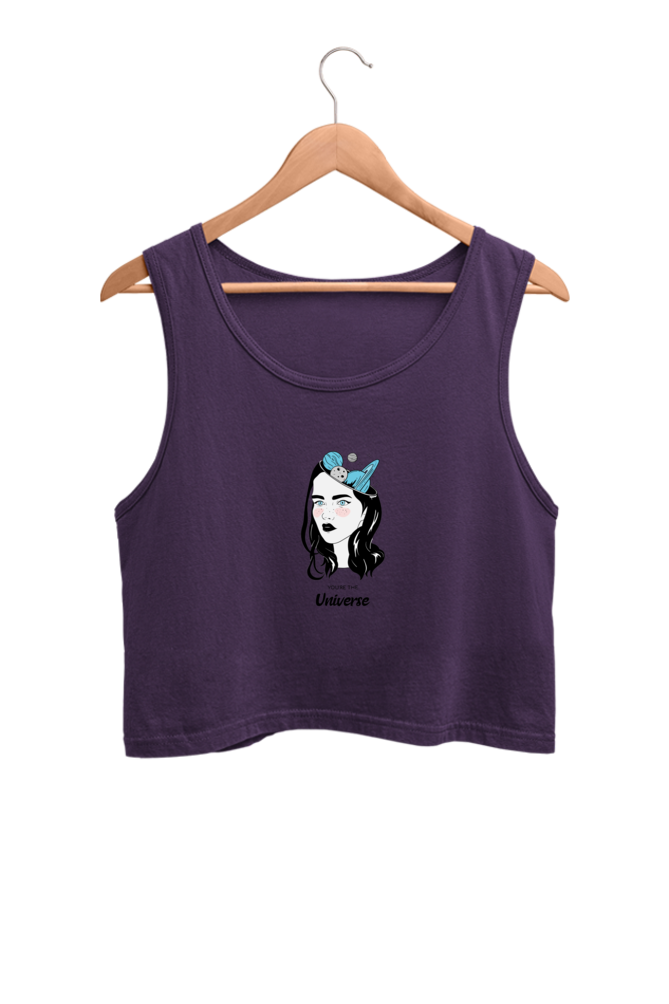 Women's Crop Tank Top - Woman universe