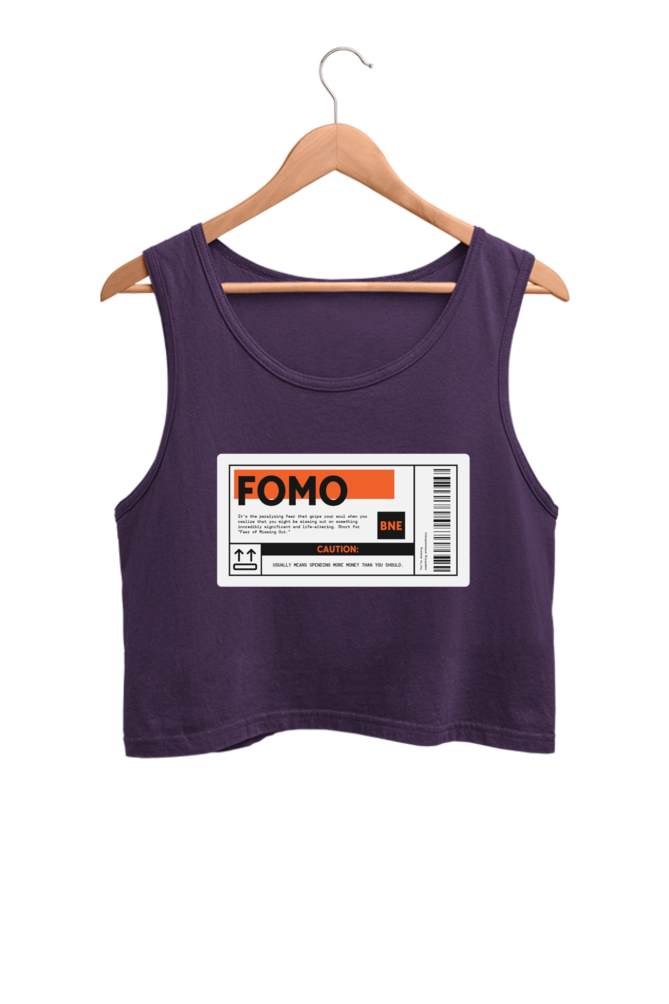 Women's Crop Tank Top - FOMO label