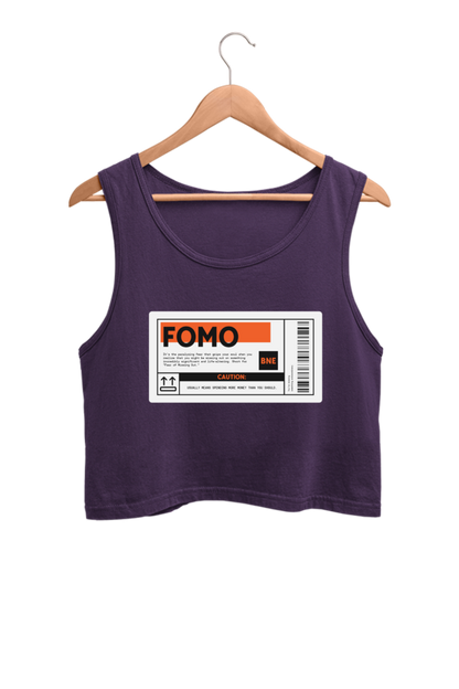 Women's Crop Tank Top - FOMO label