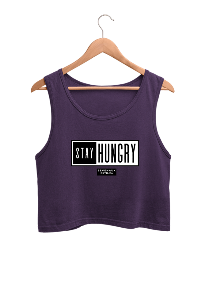 Women's Crop Tank Top - Stay Hungry