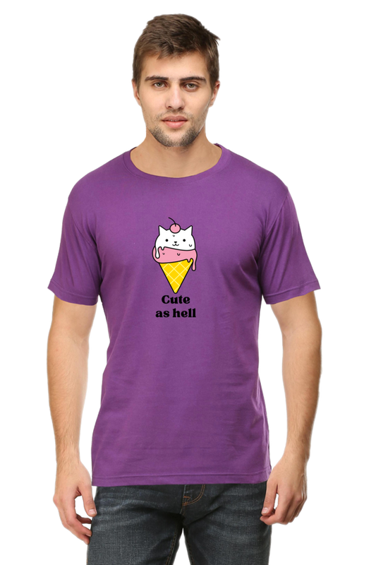 Classic T-shirt - Cute as hell cat