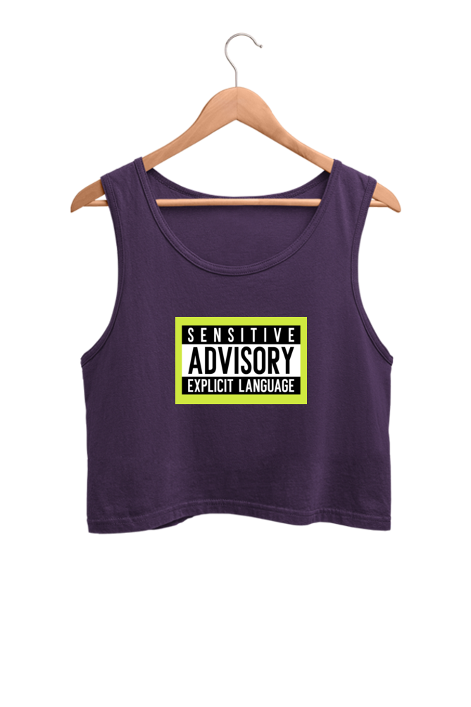 Women's Crop Tank Top - Explicit language