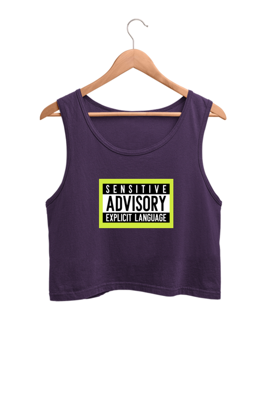 Women's Crop Tank Top - Explicit language