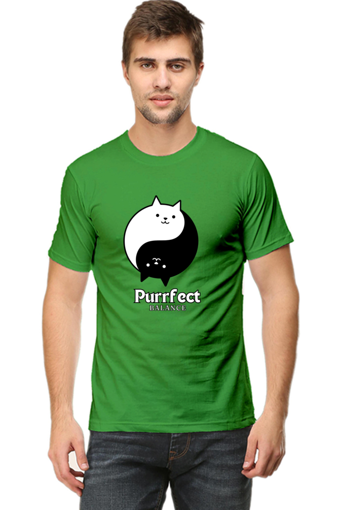 Classic T-shirt - Purrfect balance cat