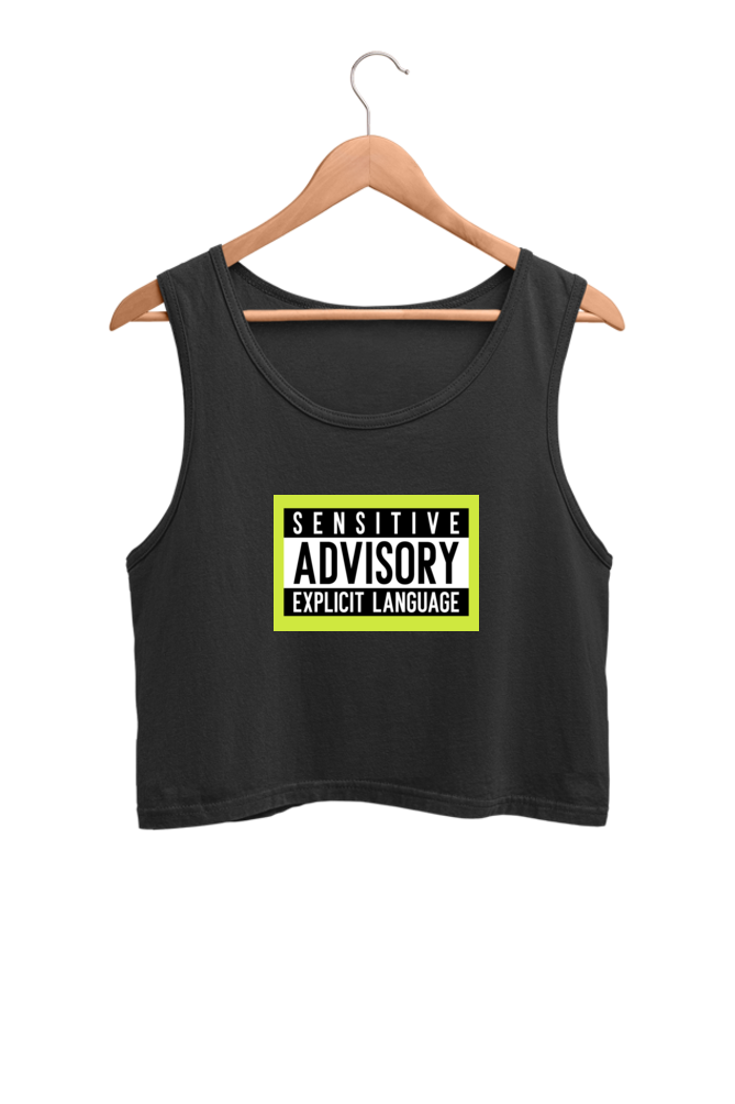 Women's Crop Tank Top - Explicit language