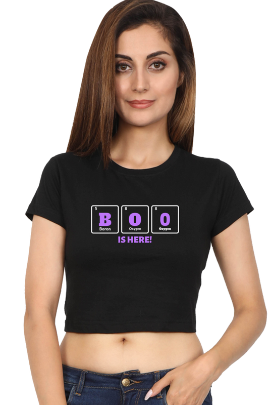 Women's Crop Top - Boo is here