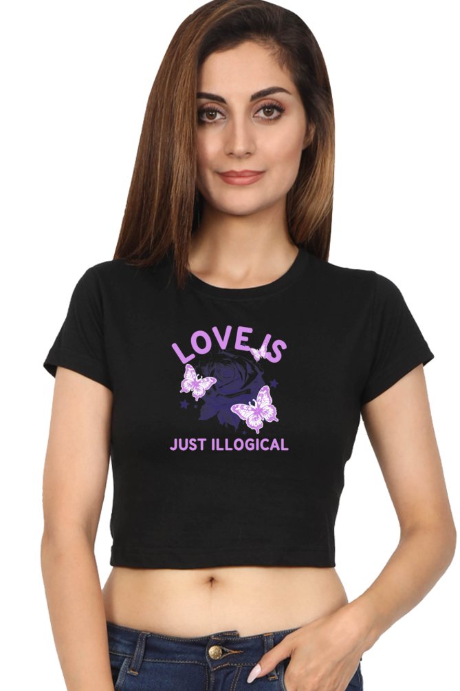 Women's Crop Top - Love is just illogical