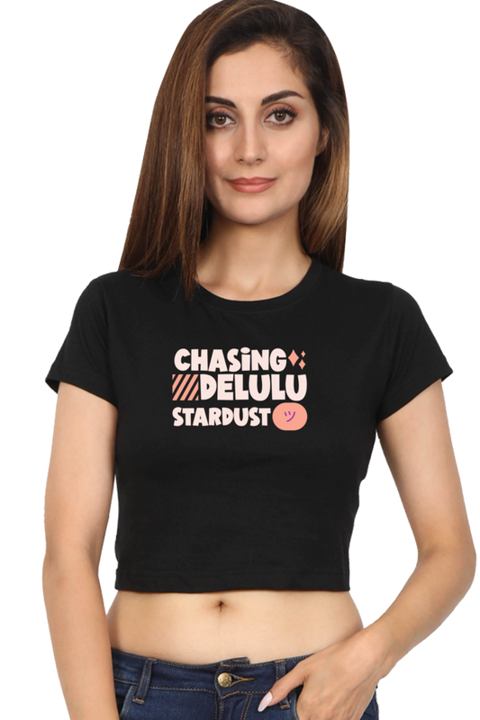 Women's Crop Top - Delulu startdust