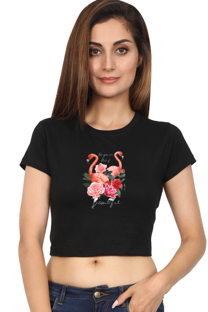 Women's Crop Top - Swan Beautiful