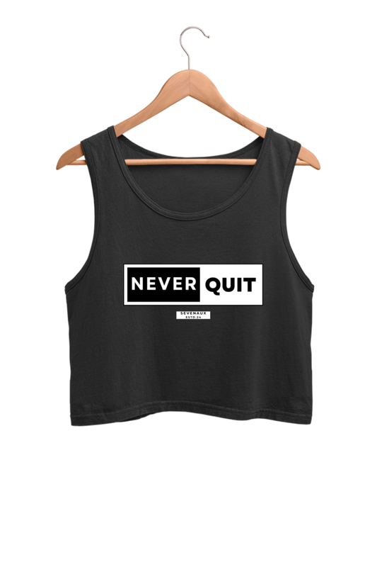 Women's Crop Tank Top - Never quit