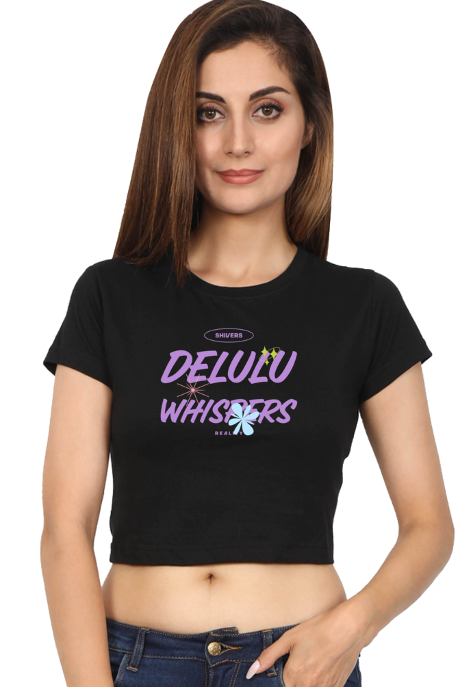 Women's Crop Top - Delulu whispers