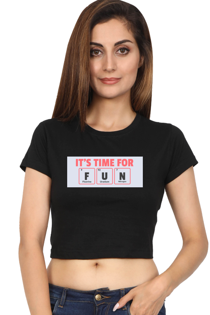 Women's Crop Top - It's time for fun