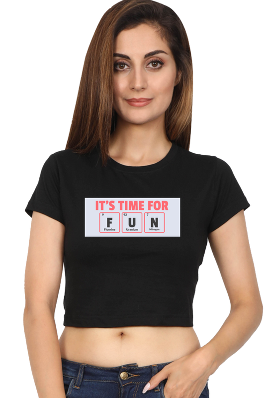 Women's Crop Top - It's time for fun