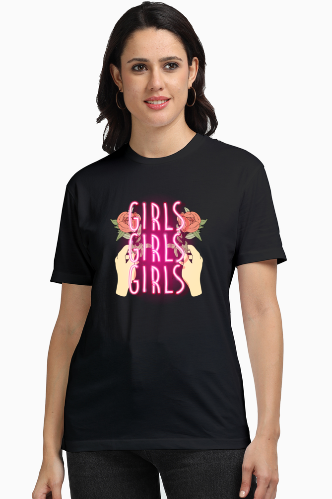 Premium Women's T-shirt - Girls Girls Girls