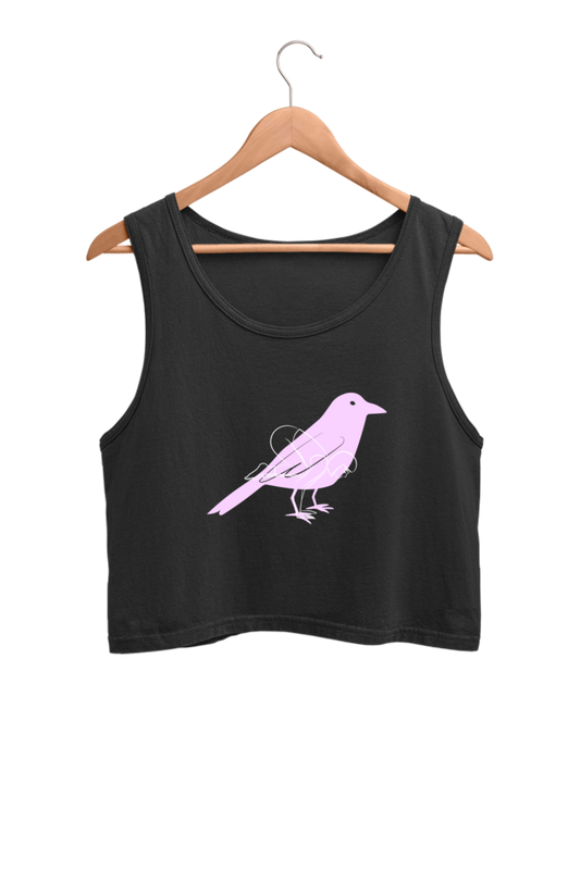 Women's Crop Tank Top - Bird Yoga