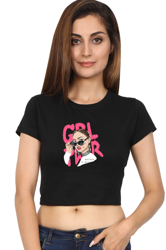 Women's Crop Top - Girl Power, Shades!