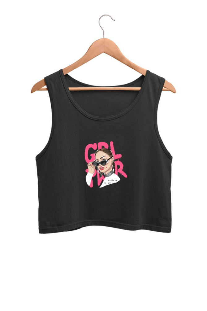 Women's Crop Tank Top - Girl Power