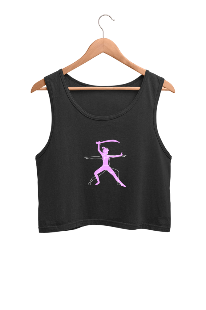 Women's Crop Tank Top - Warrior Yoga