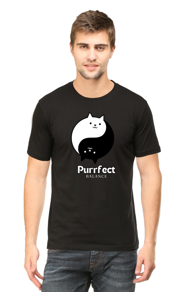 Classic T-shirt - Purrfect balance cat