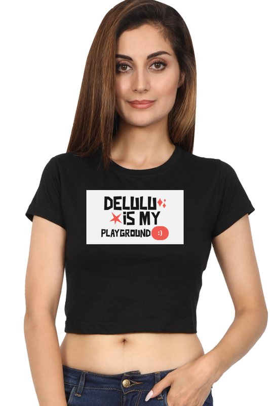 Women's Crop Top - Delulu playground