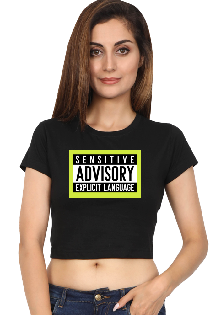 Women's Crop Top - Sensitive advisory